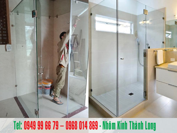 giá sửa cửa kính nhà tắm